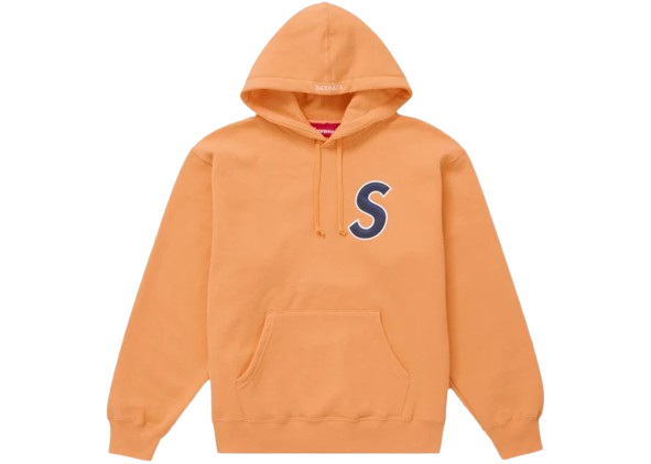 Mikina Supreme S Logo Hooded Sweatshirt L Oranžová | SUPORA, 0