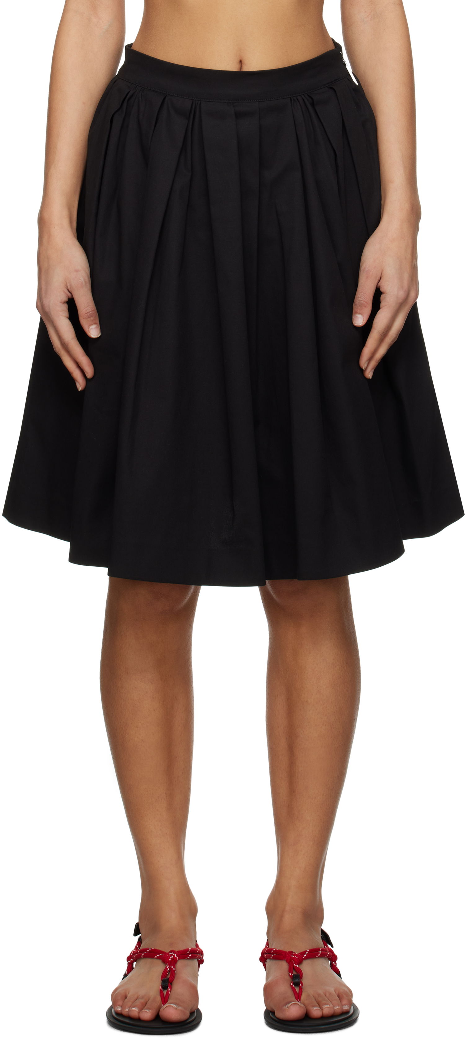 Sukňa MSGM MSGM Pleated Miniskirt Čierna | 3841MDD12 257126, 0