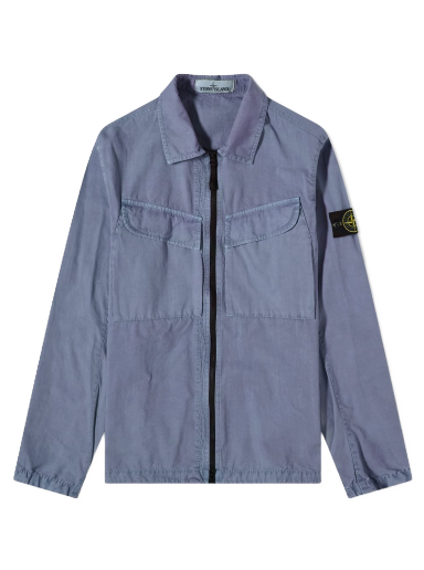Bunda Stone Island Brushed Cotton Canvas Zip Overshirt Šedá | 7715101WN-V0124