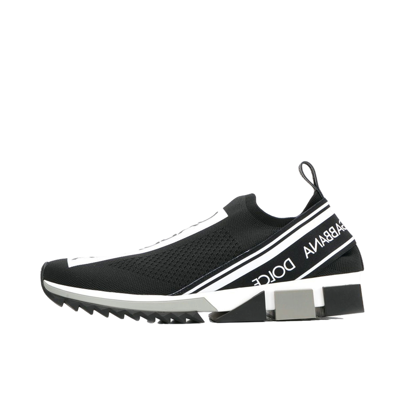 Tenisky a topánky Dolce & Gabbana Sorrento Logo Slip On Black Grey White Čierna | CS1713AH677