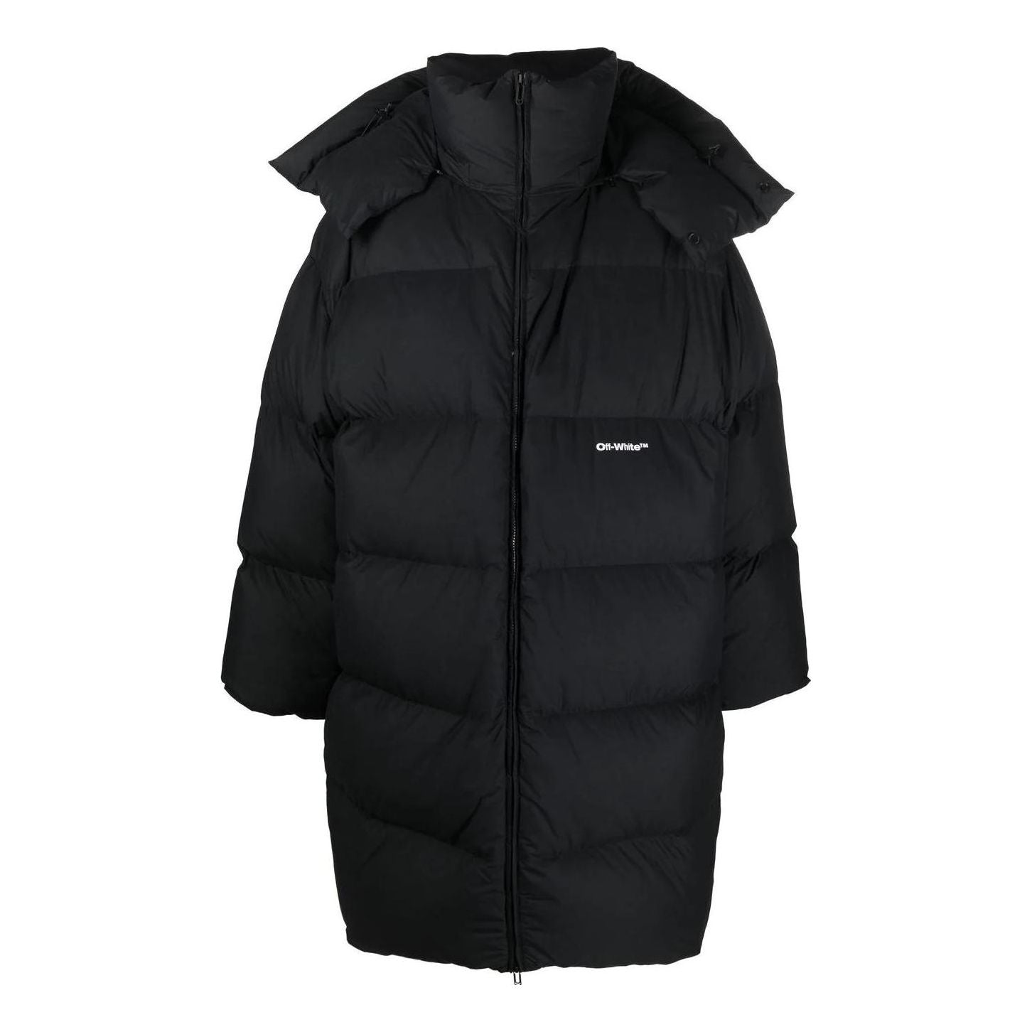 Prešívaná bunda Off-White Off-White Padded Hooded Coat Čierna | OMED051F22FAB0011001, 0