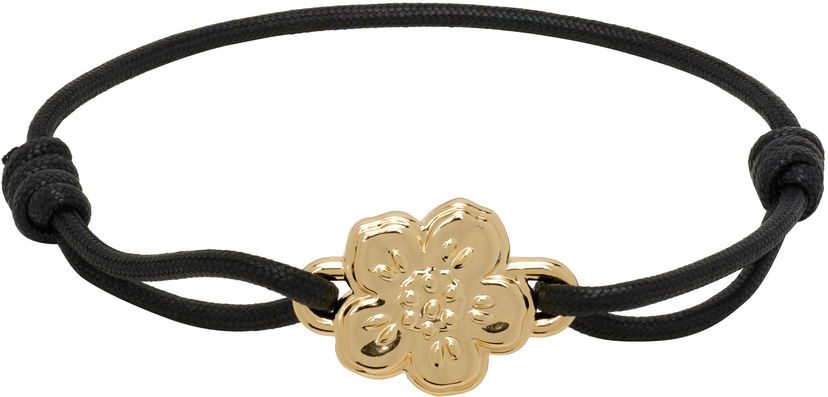 Náramok KENZO Kenzo Paris Boke Flower Cord Bracelet Čierna | FF68BI731M02