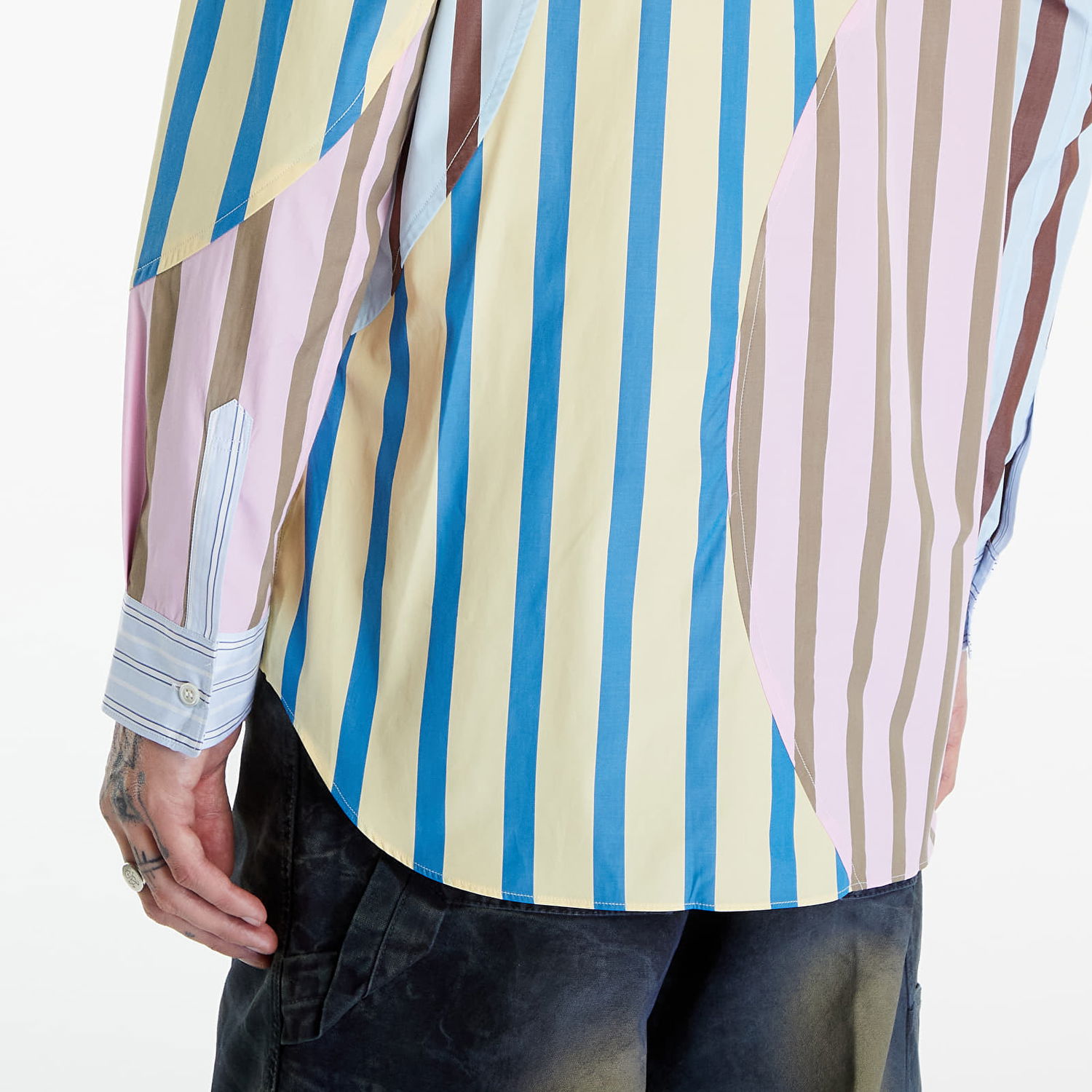 Košeľa Comme des Garçons SHIRT Shirt Woven Stripe Rôznofarebný | FM-B029 Stripe, 1