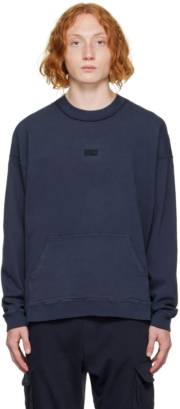 Mikina DSQUARED2 Mini Logo Sweatshirt Modrá | S74GU0554, 0