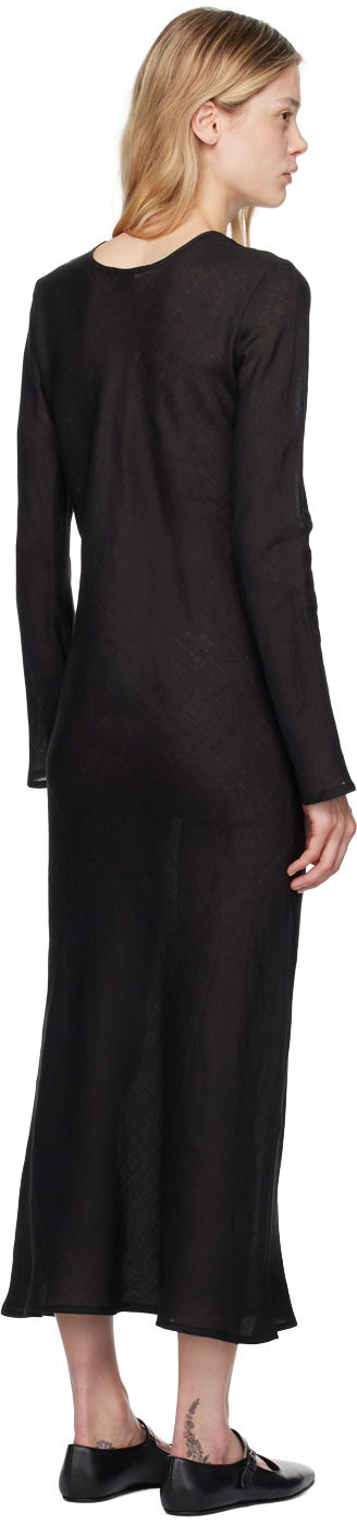 Šaty Baserange Baserange Dydine Long Sleeve Maxi Dress Čierna | DRDYL-LI-EXAU24, 2