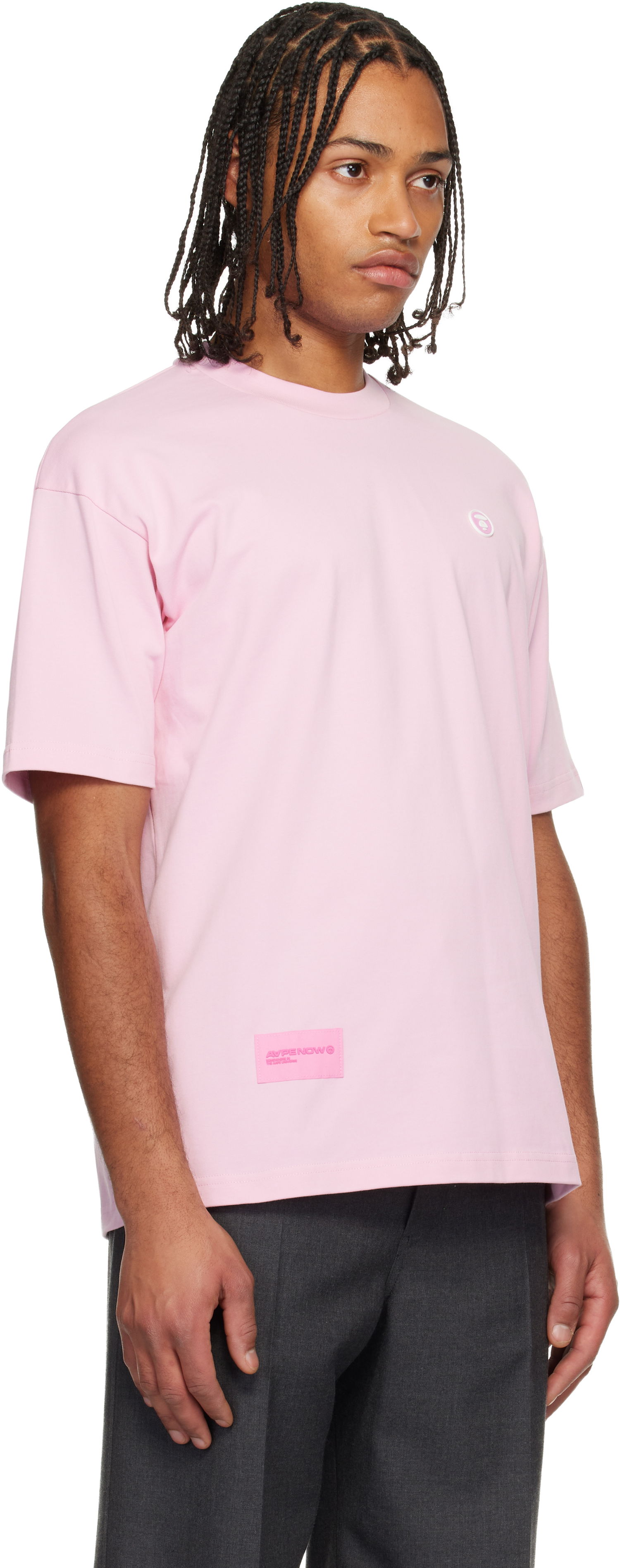 Tričko AAPE by A Bathing Ape 'AAPENOW' Short-Sleeve Crewneck T-shirt Ružová | AAPTEM1606XXNPKX, 1