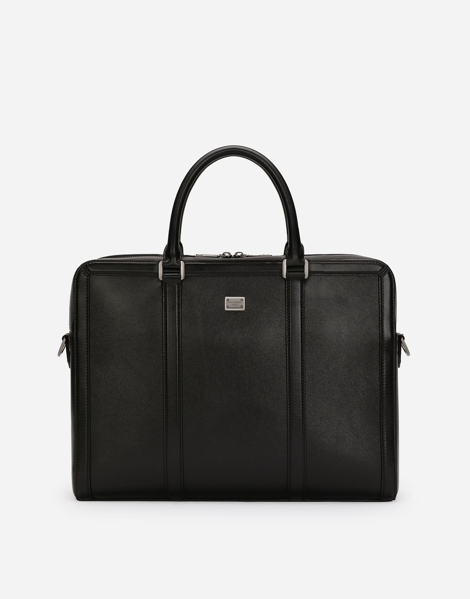 Cestovná taška Dolce & Gabbana Dolce & Gabbana Calfskin Briefcase Čierna | BM2321AV95680999, 0