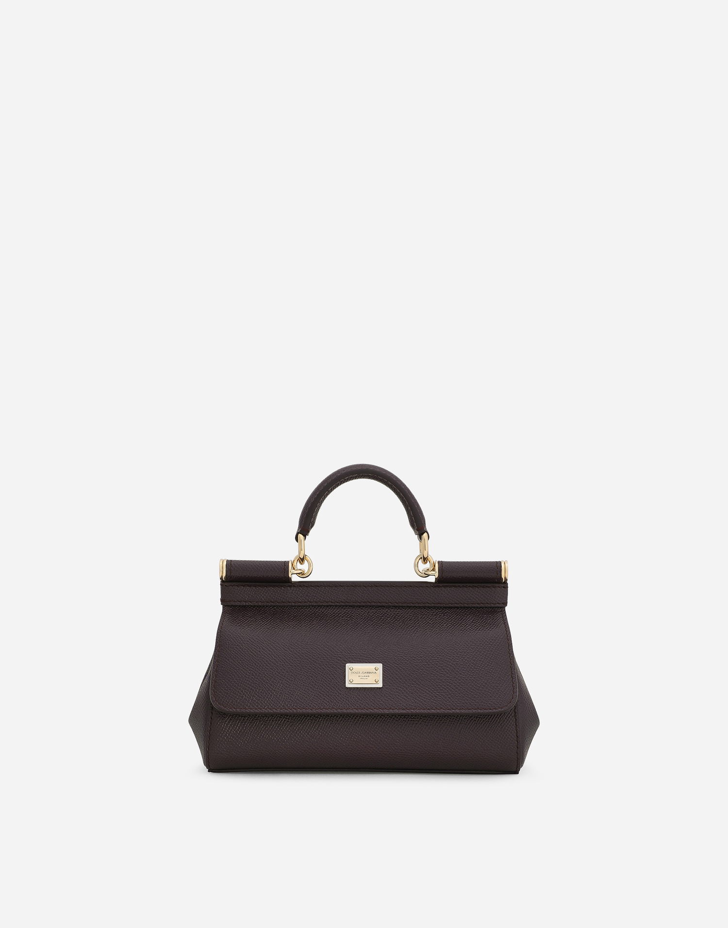 Kabelka Dolce & Gabbana Dolce & Gabbana Mini Dauphine Leather Top Handle Bag Vínová | BB7116B10018M073, 0