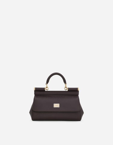 Kabelka Dolce & Gabbana Dolce & Gabbana Mini Dauphine Leather Top Handle Bag Vínová | BB7116B10018M073, 0