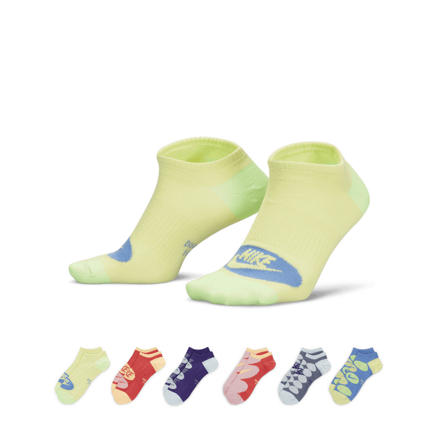Ponožky Nike Everyday Lightweight No-Show (6 párů) - Béžová | FB3281-903, 0