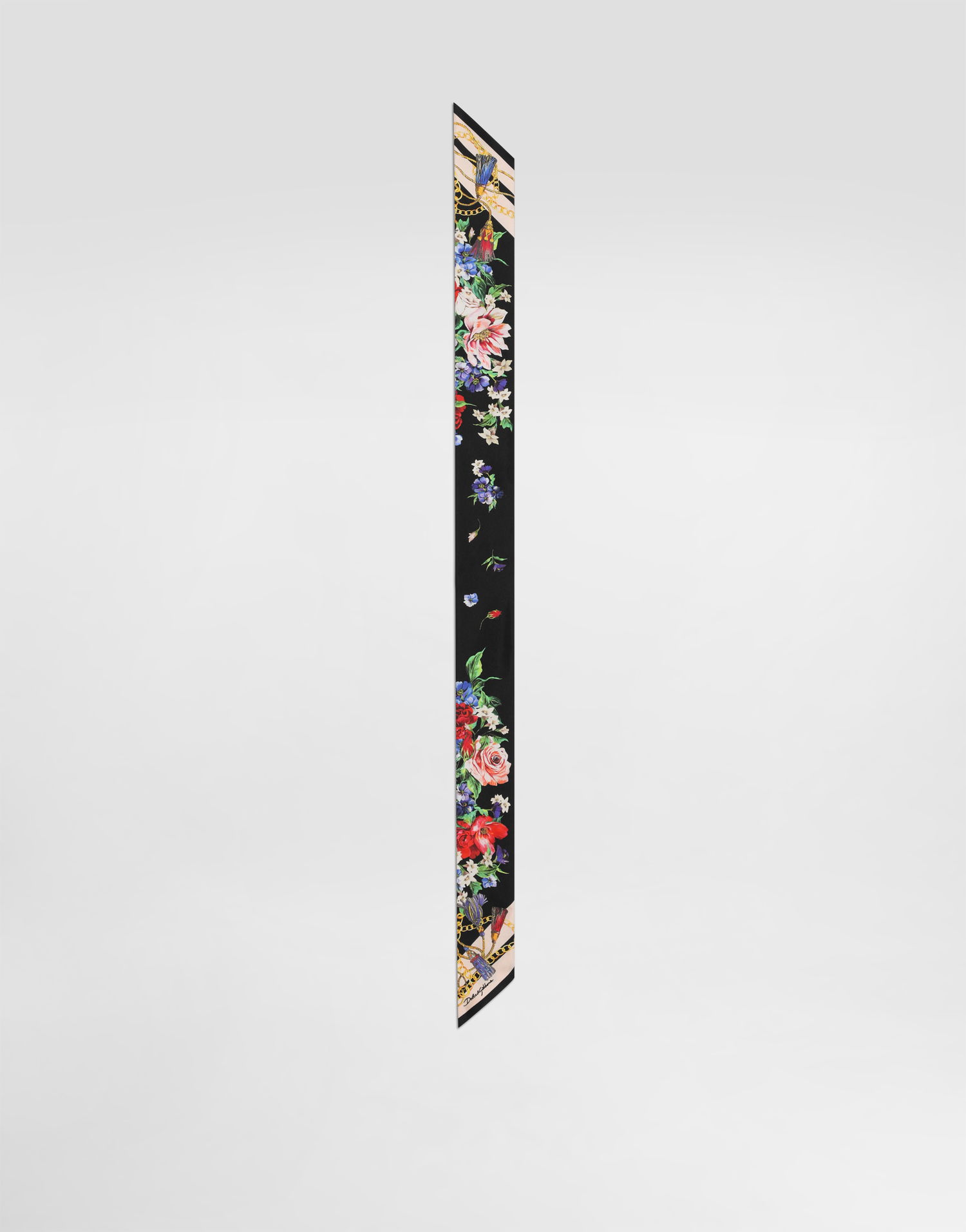 Šál Dolce & Gabbana Dolce & Gabbana Floral-Print Twill Headscarf Čierna | FS215AGDC5JHN5QG, 0