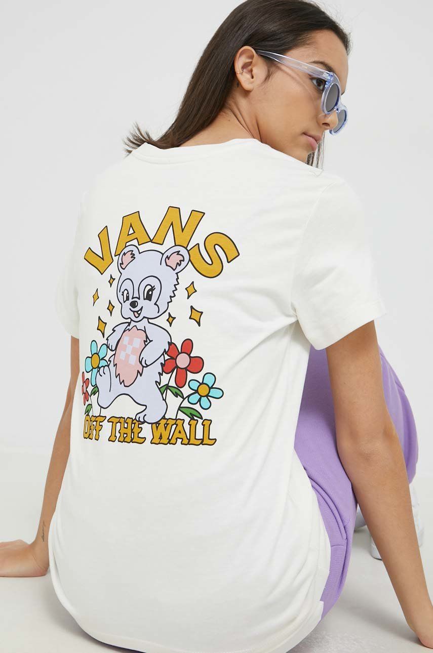 Tričko Vans Bear With Me T-Shirt Béžová | VN0A7YWGFS81, 0