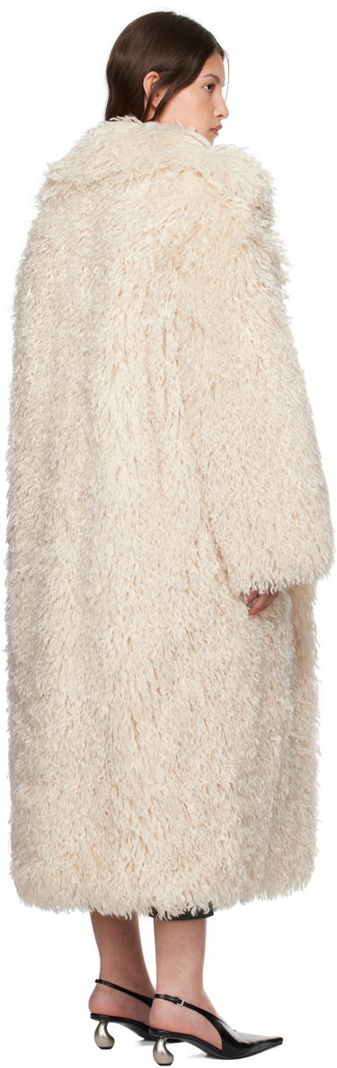Kabáty Nanushka Nanushka Kilah Faux-Fur Long Coat Béžová | NU24FWOW40271, 2