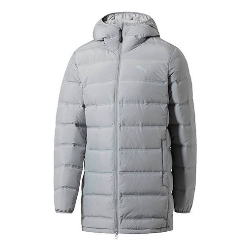 Prešívaná bunda Puma Active Medium Long Down Jacket Šedá | 592362-44