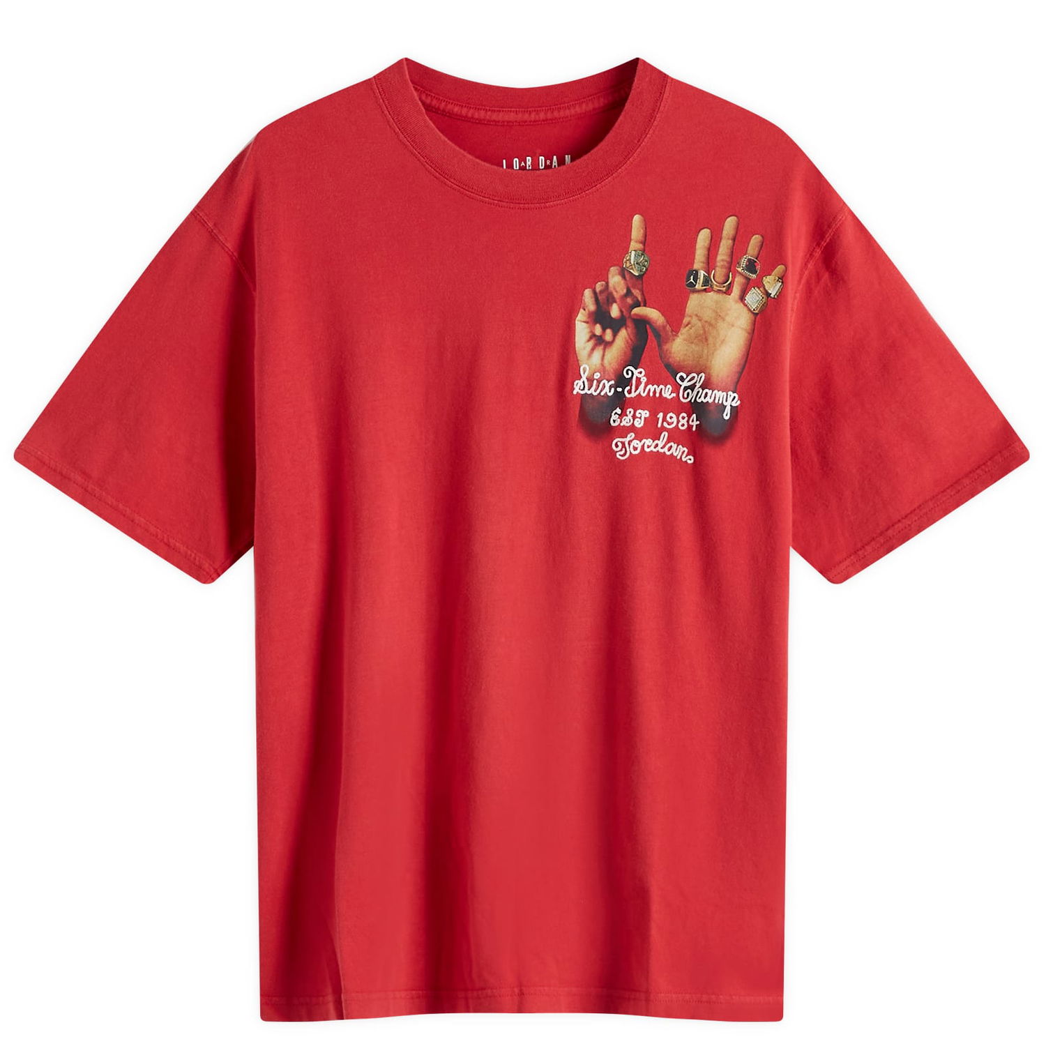 Tričko Jordan Graphic 6 Ring T-Shirt Červená | HM7275-636, 0