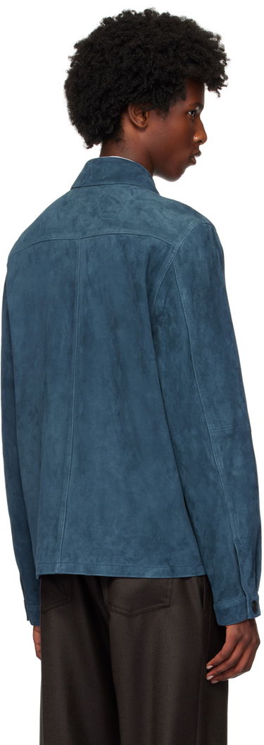 Bunda Paul Smith PS Paul Smith Zip Suede Jacket Modrá | M2R-022ZL-N21985-76, 2