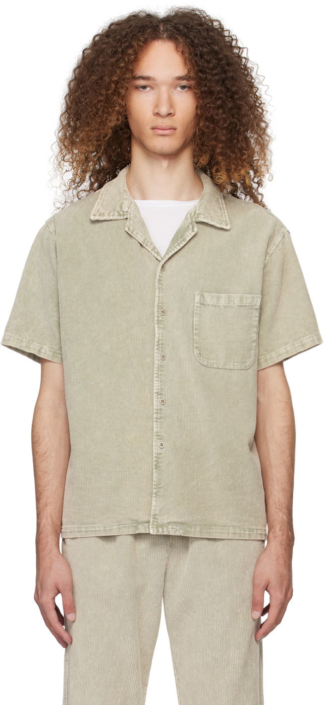 Košeľa LES TIEN Buttoned Shirt "Khaki" Béžová | WC-2016-MW, 0