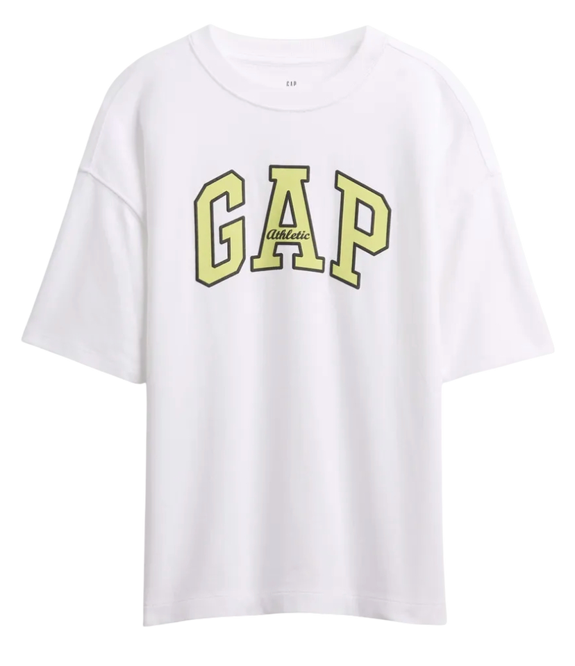 Tričko GAP T-Shirt Heavyweight GAP Athletic Logo Biela | 780335-02