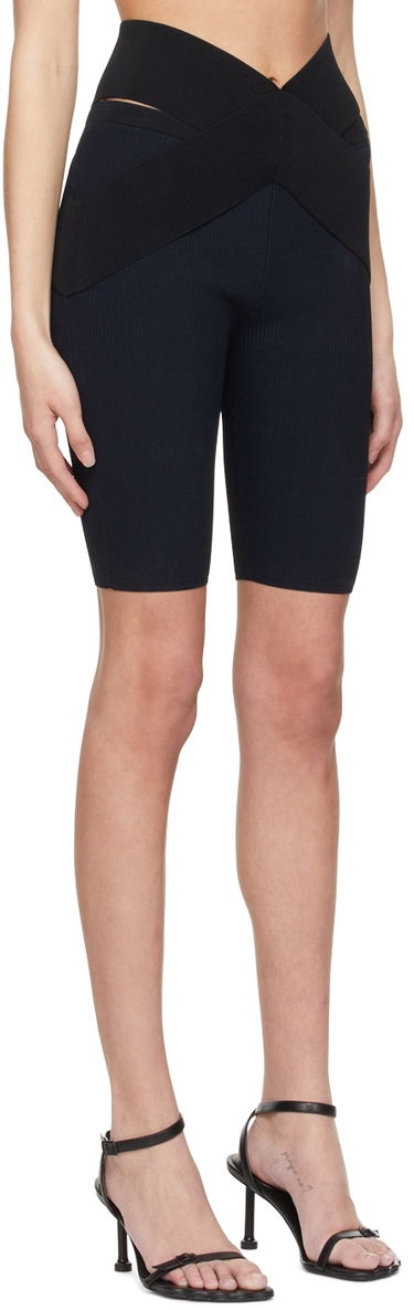 Šortky Dion Lee Cross Waistband Ribbed Bike Shorts Zelené | C7081S22, 4