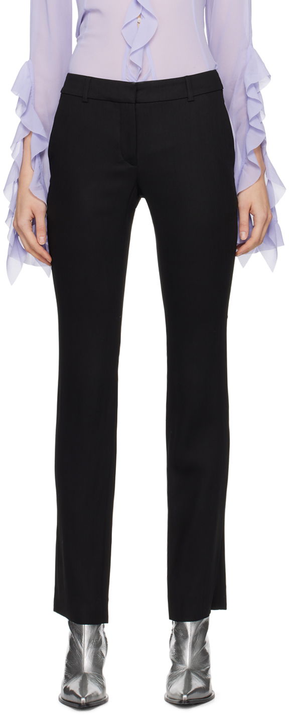 Nohavice Acne Studios Wide-Leg Trousers Čierna | AK0711-