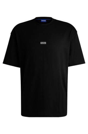 Tričko BOSS Jersey T-Shirt with Logo Čierna | 50509776, 0