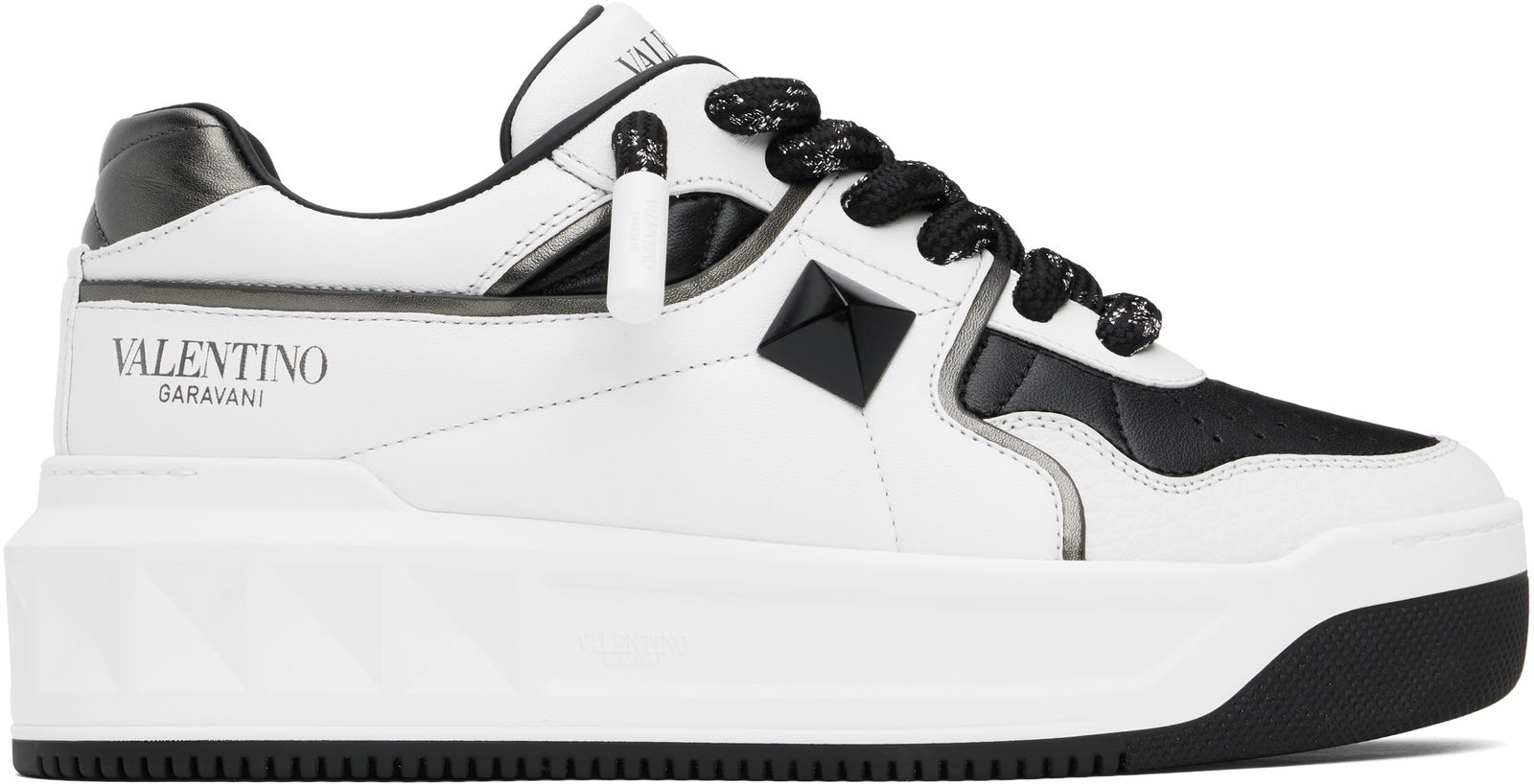 Valentino Garavani One Stud XL Nappa Leather Low-Top