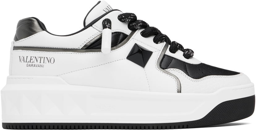 Tenisky a topánky Valentino Valentino Garavani One Stud XL Nappa Leather Low-Top Biela | 6Y2S0G37WRI