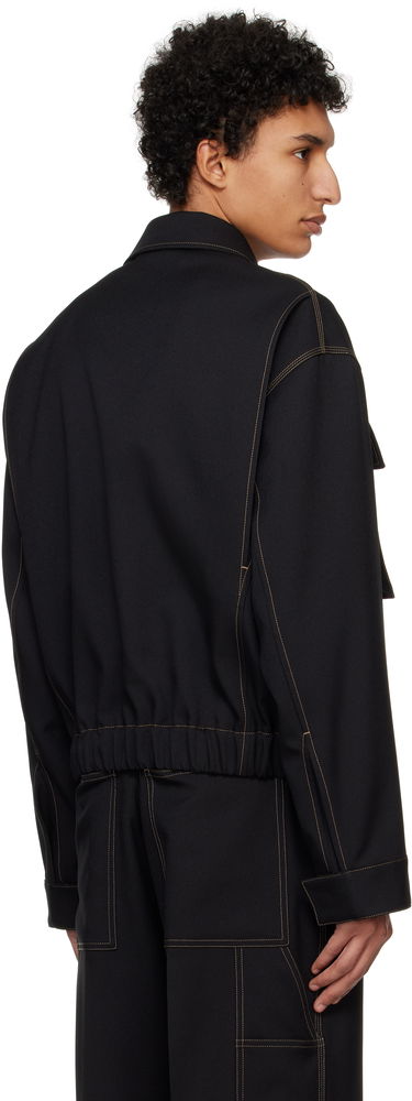 Bunda Jil Sander Jil Sander Flap Pocket Jacket Čierna | J22SW0036_J70001, 2