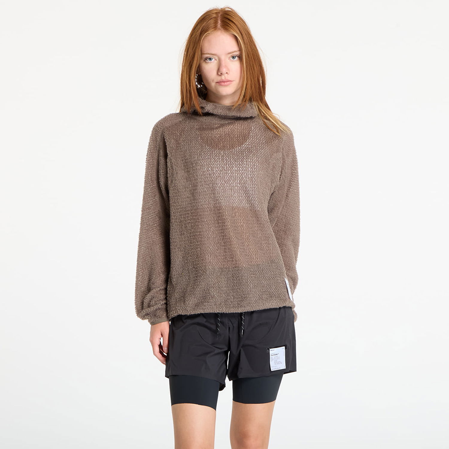 Mikina Satisfy Satisfy FuzzFleece AD Light Hoodie Hnedá | 11025-91001, 0