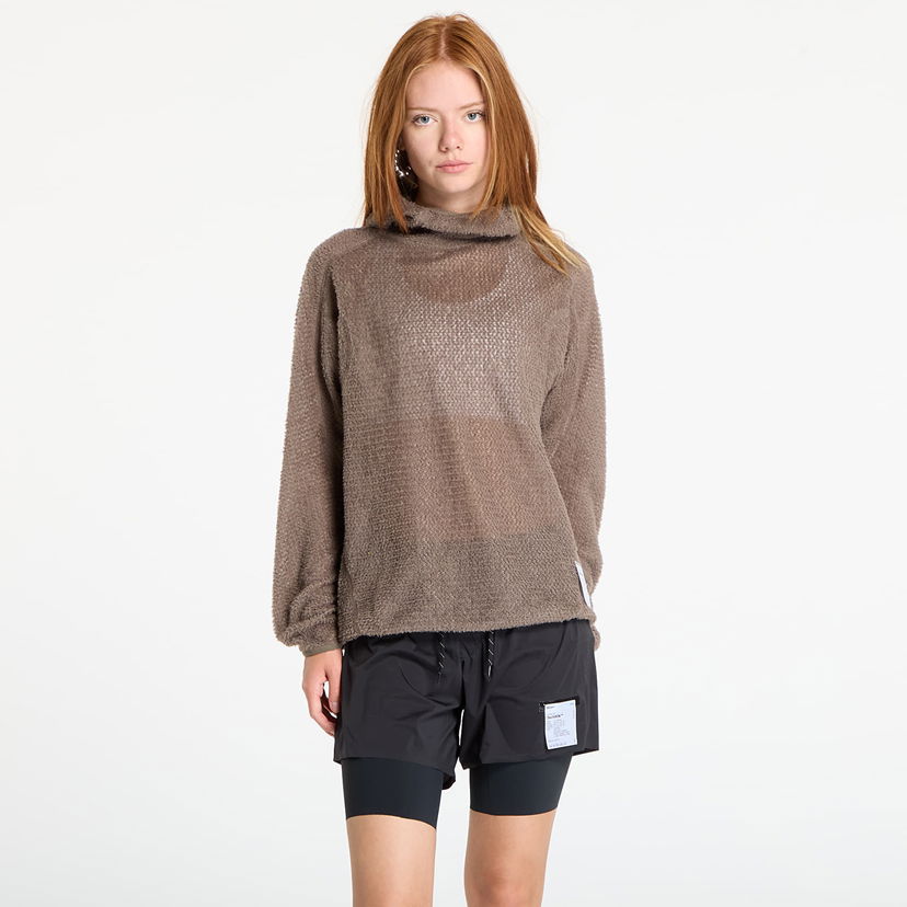Mikina Satisfy Satisfy FuzzFleece AD Light Hoodie Hnedá | 11025-91001