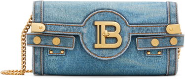 Taška cez rameno Balmain Denim Crossbody Pouch Bag Modrá | EN1LE596TDEN, 0