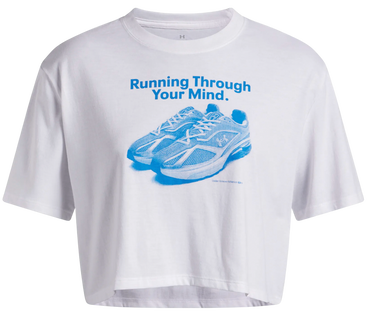 Crop Top Under Armour VarsityOS Short Sleeve Cropped T-Shirt Biela | 6006970-100, 2