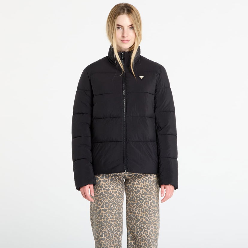 Prešívaná bunda GUESS GUESS Claudia Light Puffer Jacket Čierna | V4YL03WFUD0-JBLK