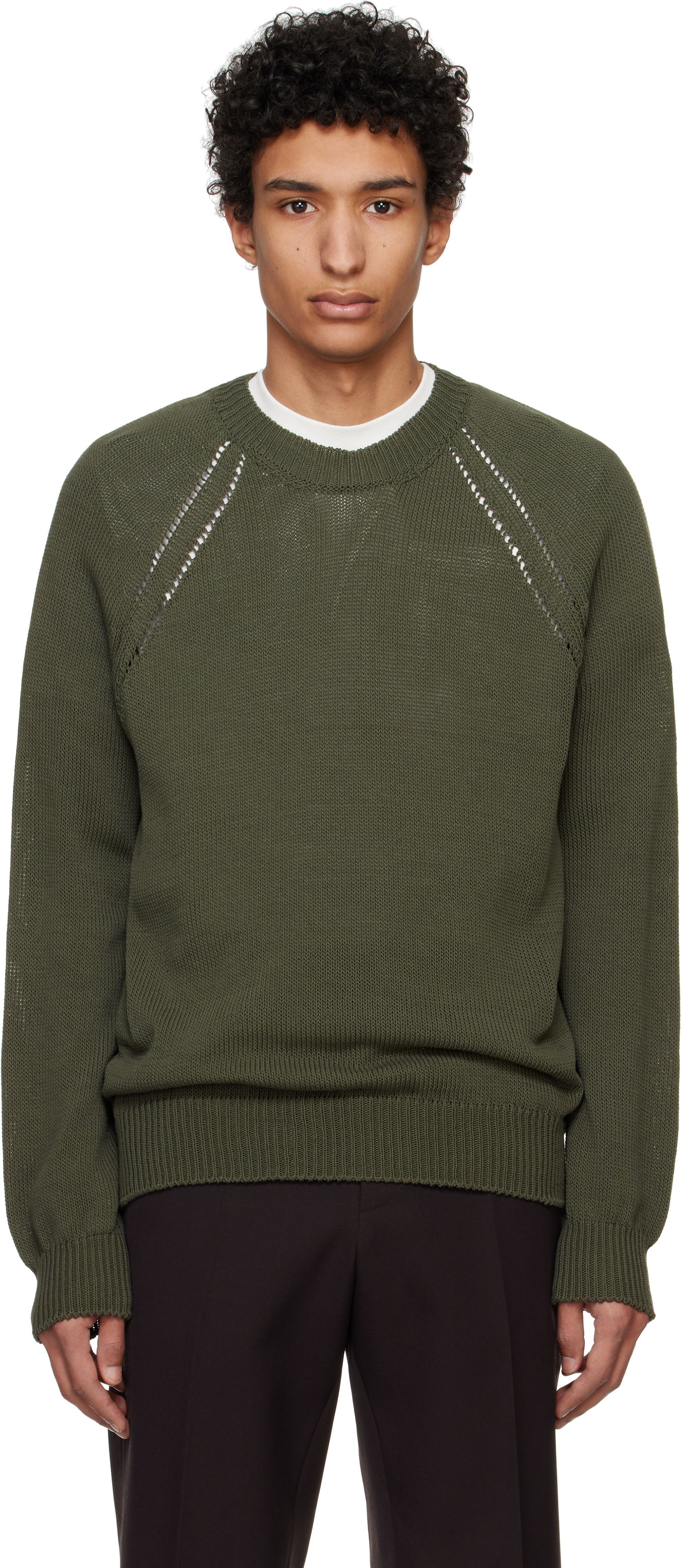 Sveter Jil Sander Jil Sander Seamless Sweater Zelené | J22GP0237_J15432, 0