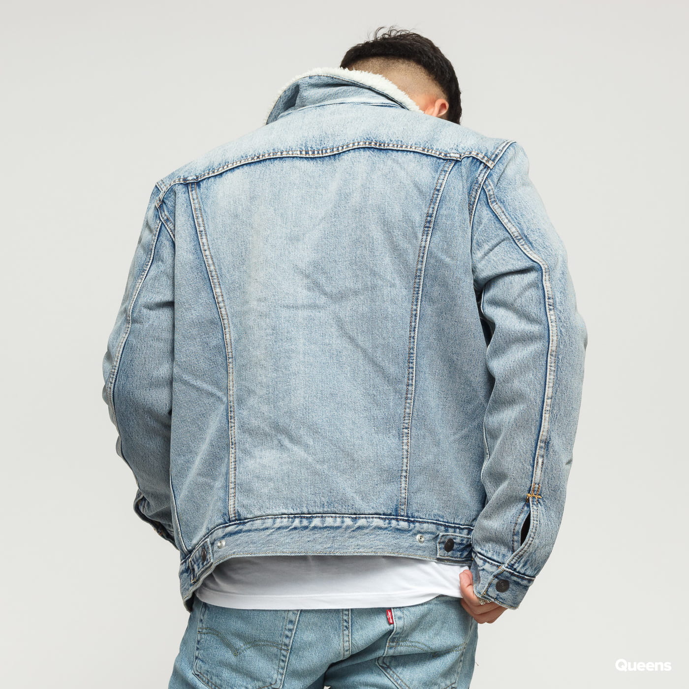 Bunda Levi's Type 3 Sherpa Trucker Stonebridge Modrá | 16365-0070, 1
