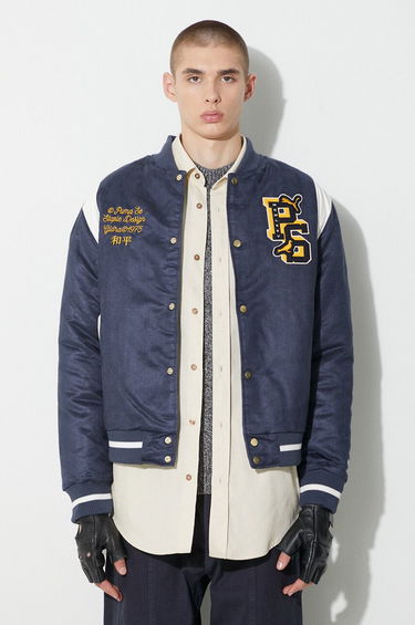 Bomber bunda Puma STAPLE Varsity Jacket Modrá | 622203, 0