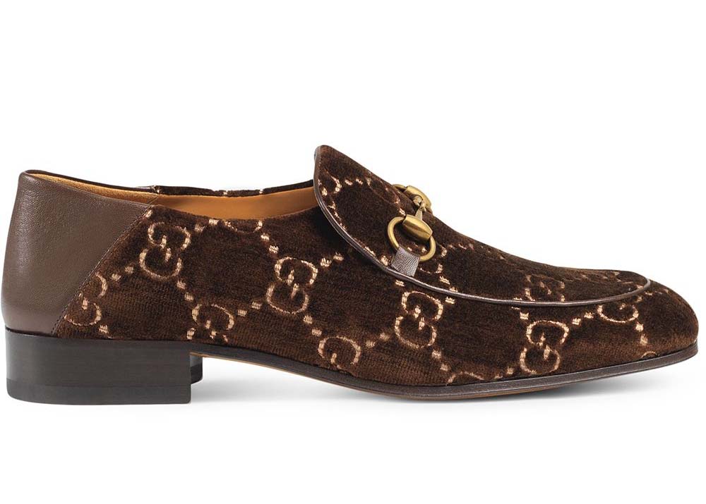 Tenisky a topánky Gucci Jordaan Horsebit GG Velvet Loafer Brown Hnedá | 526298 9JT80 2093, 0
