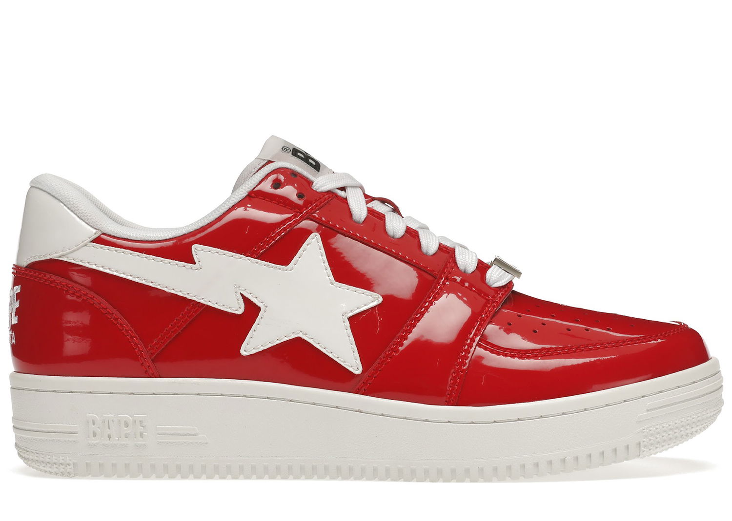 Tenisky a topánky BAPE Bape Sta Low "Patent Red" Červená | 1G30191010 RED, 0