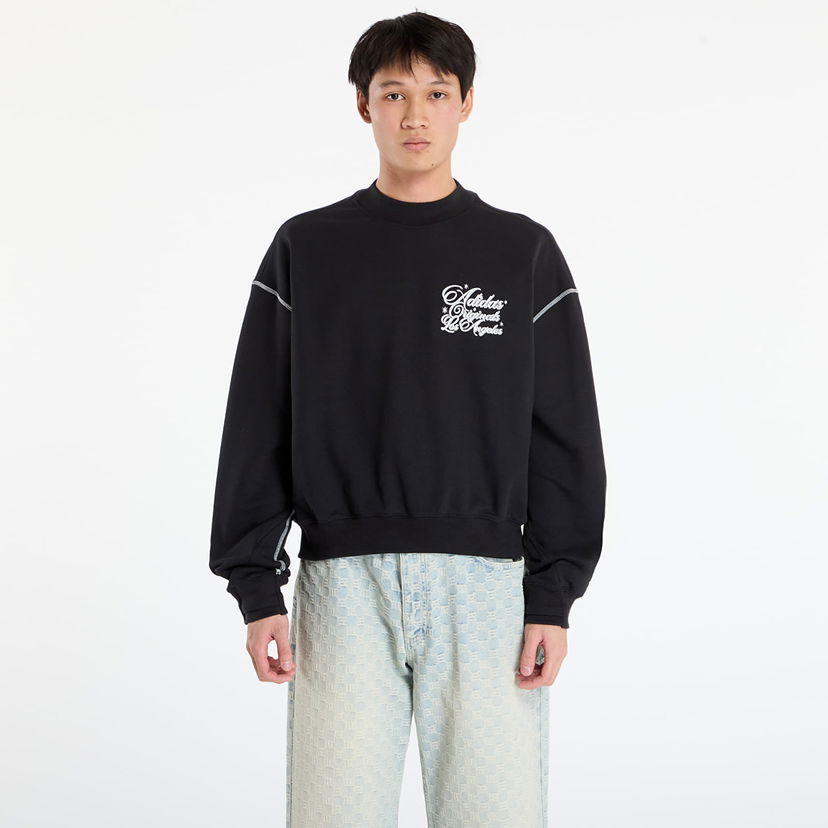 Mikina adidas Originals Santa Monica Crewneck Sweatshirt Čierna | JX6129