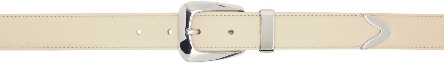 Opasok Khaite Khaite Benny Leather Belt Béžová | 10012-914, 0
