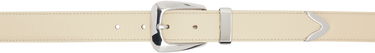 Opasok Khaite Khaite Benny Leather Belt Béžová | 10012-914, 0