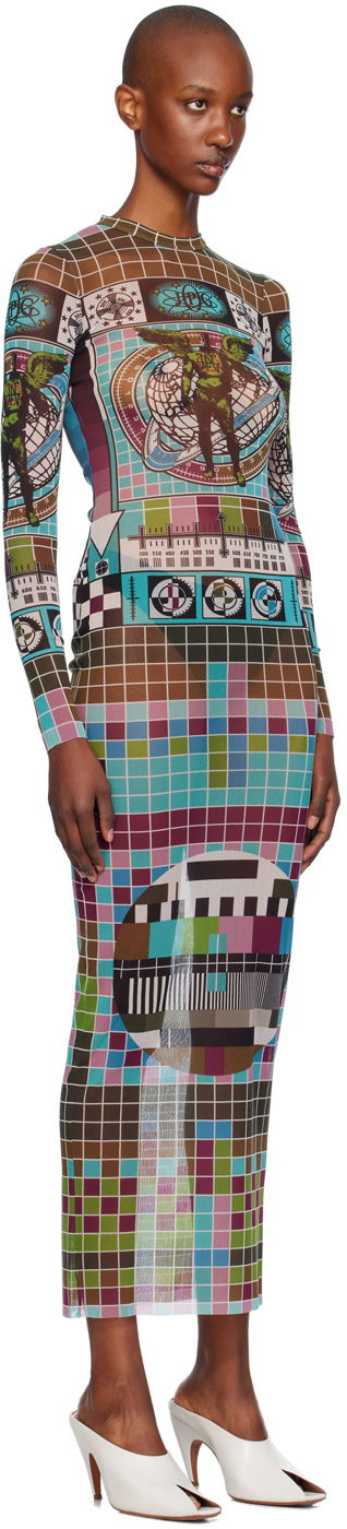 Šaty Jean Paul Gaultier Jean Paul Gaultier Printed Mesh Maxi Dress Rôznofarebný | 24/31-F-RO264-T569-5090, 1