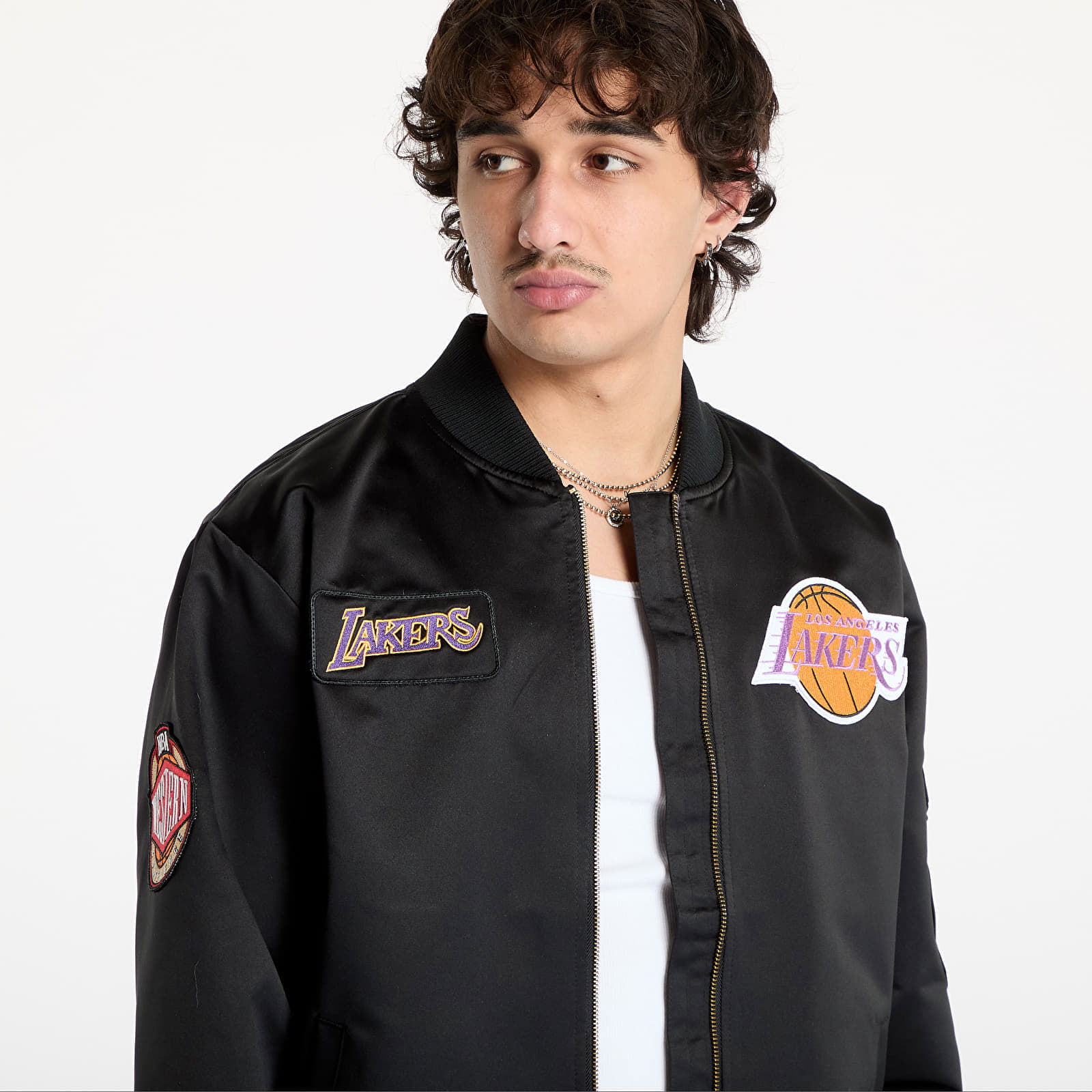 Team Leader Satin Bomber Jacket