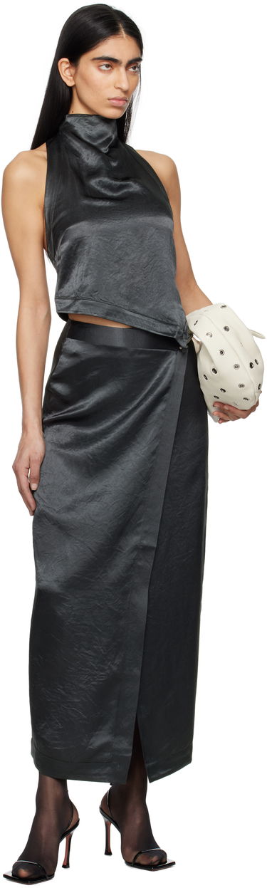 Sukňa Nanushka Nanushka Grisel Maxi Wrap Skirt Čierna | NW25RSSK03277, 3