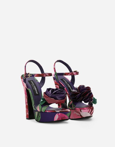 Tenisky a topánky Dolce & Gabbana Floral Print Sandals Rôznofarebný | CR1685AR2928S861, 1