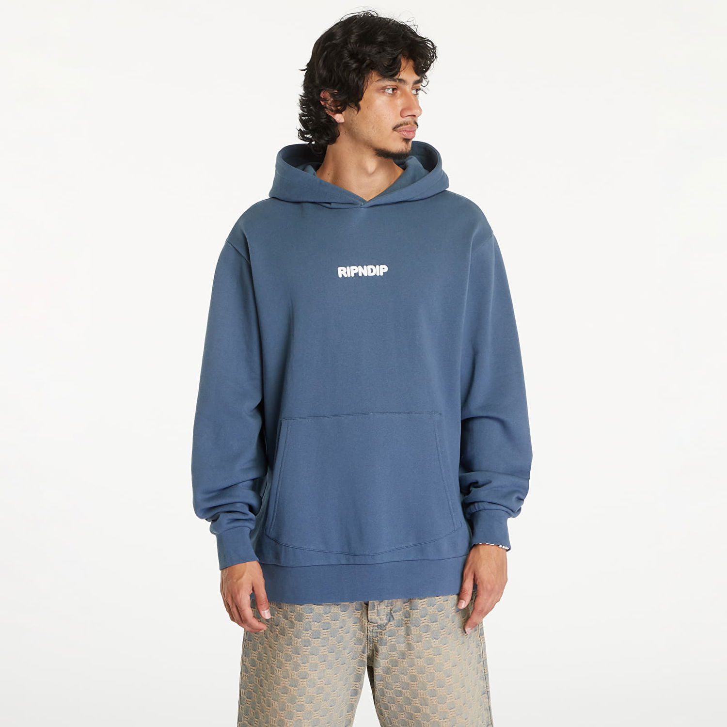 Mikina RIPNDIP Pet Kitties Hoodie Storm Blue Modrá | RNDSUM24126, 0