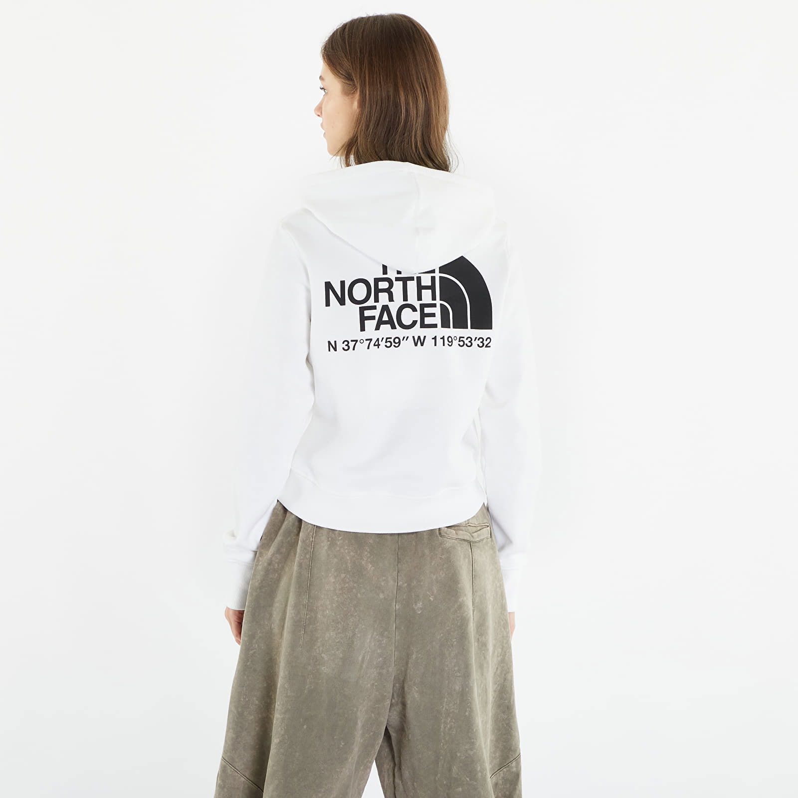 Coordinates Crop Hoodie TNF White