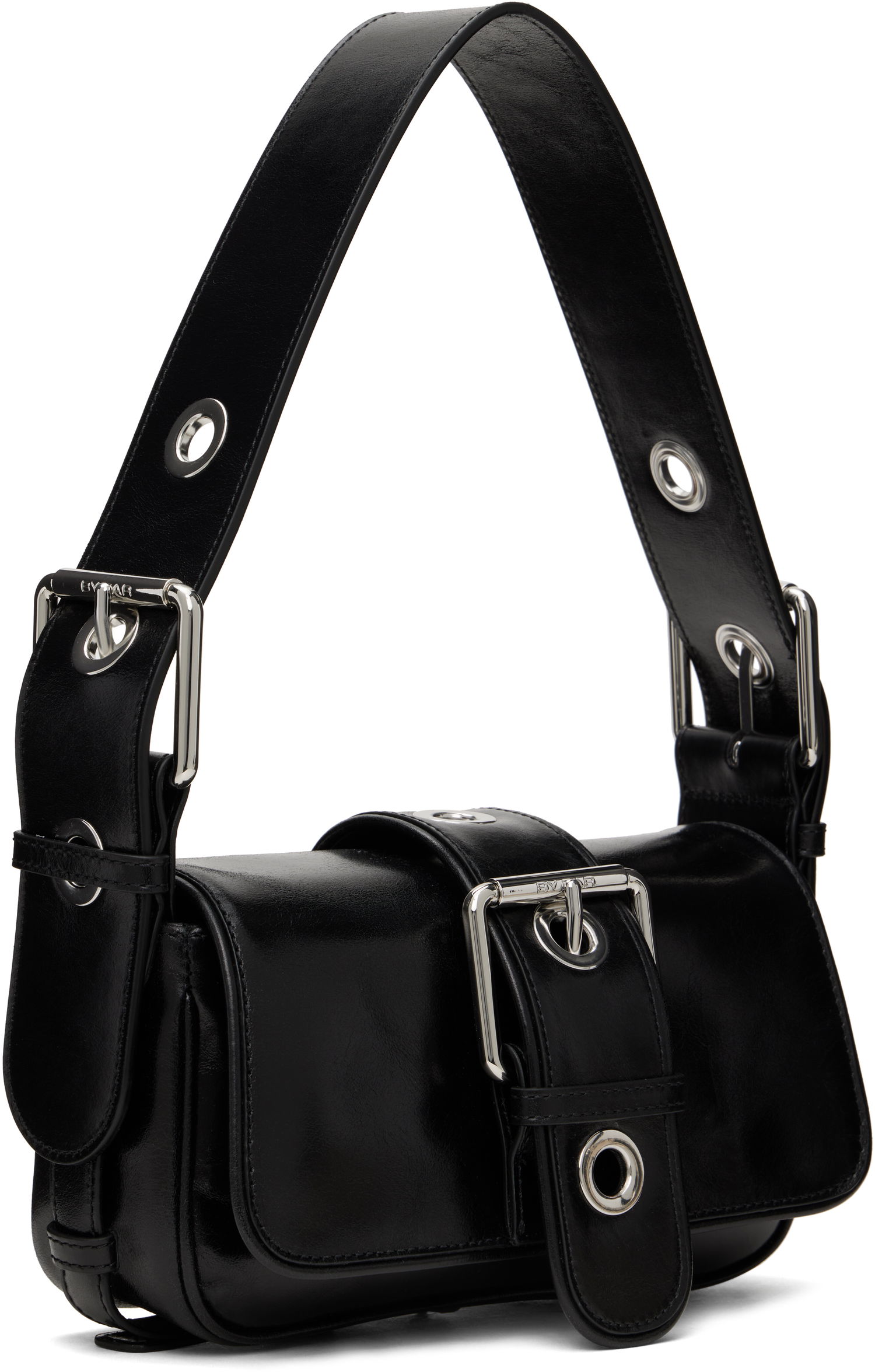 Taška cez rameno BY FAR BY FAR Eloise Leather Shoulder Bag Čierna | MWBSB015CL034BK001PL, 1