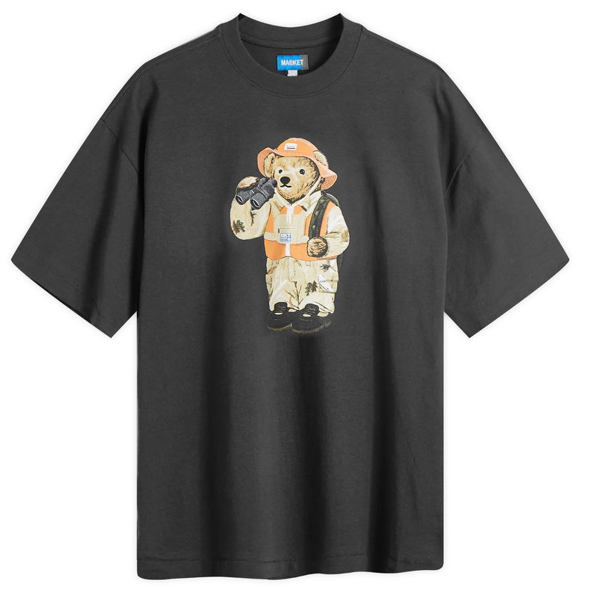 Tričko MARKET Bear T-Shirt Size Čierna | 399001927-WBK