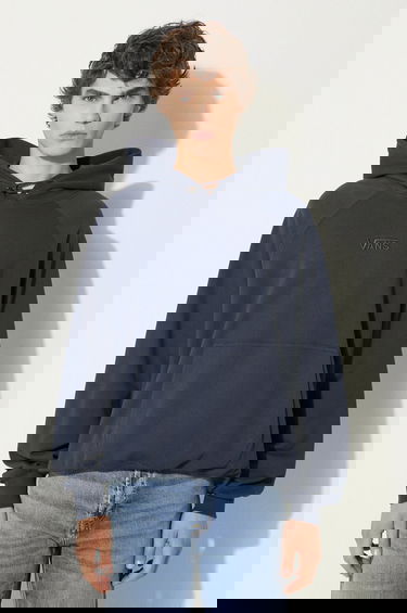 Mikina Vans Premium Classics LX Smooth Fleece Lace-Up Hoodie Navy | VN000GZ1D6Q1, 0